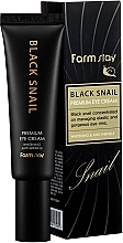 Fragrances, Perfumes, Cosmetics Premium Black Snail Mucin Eye Cream - FarmStay Black Snail Premium Eye Cream
