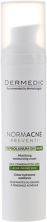 Matte Face Cream - Dermedic Normacne Preventi Mattifying Moisturizing Cream — photo N1
