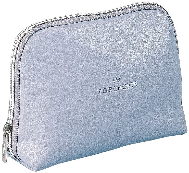 Makeup Bag "Leather", 96976, dark blue - Top Choice — photo N1