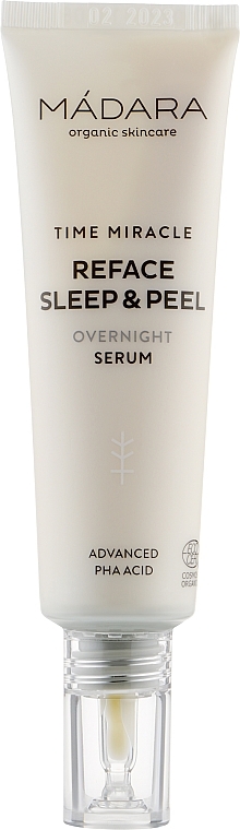 Intensive Night Care Serum - Madara Cosmetics Time Miracle Reface Sleep & Peel — photo N2