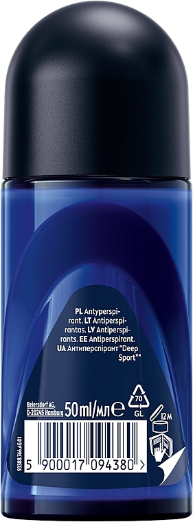 NIVEA MEN Deep Sport Antiperspirant - Men Roll-On Antiperspirant — photo N2