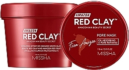 Fragrances, Perfumes, Cosmetics Red Clay Face Mask - Missha Amazon Red Clay Pore Mask