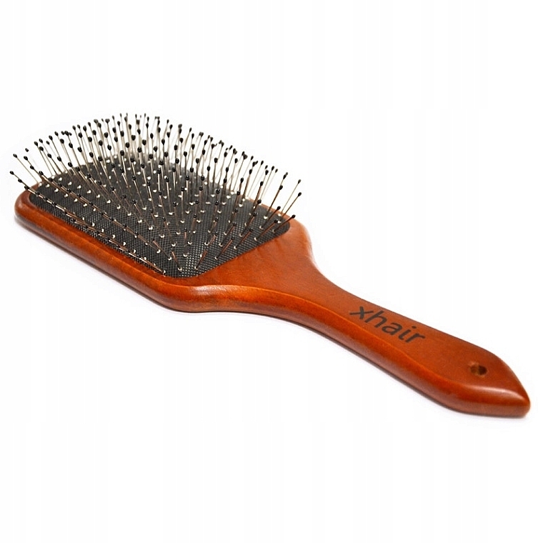 Wooden Hair Brush, 25.3 x 8 cm, square - Xhair — photo N3