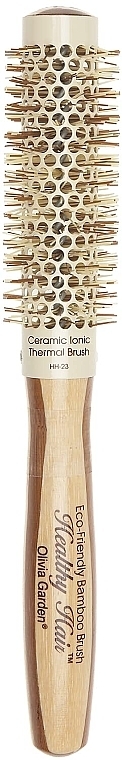 Bamboo Thermal Brush, 23 mm - Olivia Garden Healthy Hair Bamboo Ionic Thermal Round Hair Brush HH-23 — photo N1