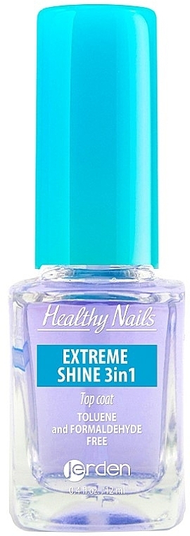 3in1 Top Coat #157 - Jerden Healthy Nails Extreme Shine 3 in 1 — photo N1