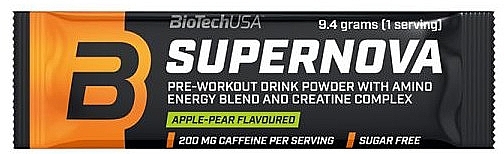 Apple-Pear Pre-Workout Complex - BioTechUSA Super Nova — photo N1