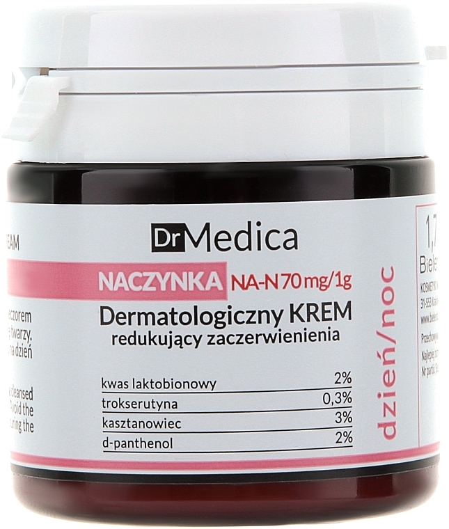 Dermatological Hypoallergenic Anti-Redness Cream - Bielenda Dr Medica Capillaries Dermatological Redness Reducing Cream — photo N1