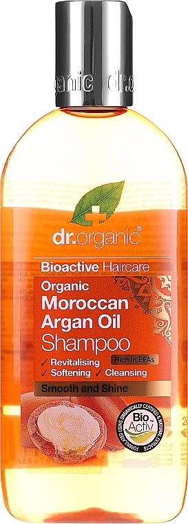 Shampoo "Argan Oil" - Dr. Organic Bioactive Haircare Moroccan Argan Oil Shampoo — photo N2