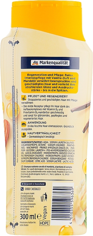 Repairing Shampoo - Balea Shampoo Intensiv Pflege — photo N2