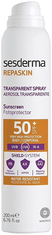 Sunscreen Body Spray - SesDerma Laboratories Repaskin Aerosol Spray SPF50 — photo N1