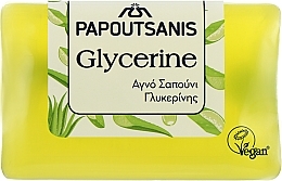 Fragrances, Perfumes, Cosmetics Glycerin Soap with Toning Aloe Scent - Papoutsanis Glycerine Soap