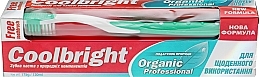 Fragrances, Perfumes, Cosmetics Daily Use Set, green - Coolbright Organic Professional (toothpaste/130ml + toothbrush/1pcs)