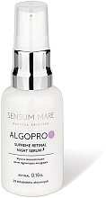 Fragrances, Perfumes, Cosmetics Highly Concentrated Regenerating & Correcting Serum with 0.16% Retinal & Phosphoceramide Complex - Sensum Mare Algopro R Supreme Retinal Night Serum