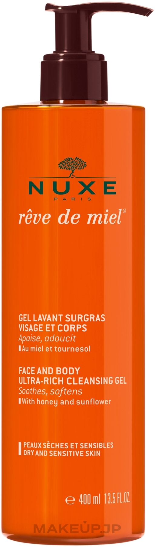 Universal Gel "Honey Dream" - Nuxe Reve de Miel Face And Body Ultra Rich Cleansing Gel — photo 400 ml