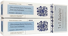Fragrances, Perfumes, Cosmetics Set - Korres Total Protection Cool Mint & Lime Flavor Toothpaste (toothpaste/2x75ml)