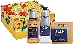 Fragrances, Perfumes, Cosmetics L'Occitane Pour Homme - Set (sh/gel/75ml + ash/balm/30ml + soap/50g)