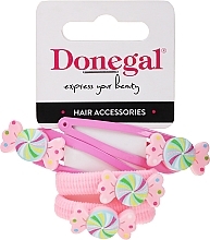 Fragrances, Perfumes, Cosmetics Hair Clips & Ties Set, FA-5663+1, light pink, confetti - Donegal