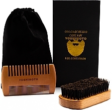 Fragrances, Perfumes, Cosmetics Beard Grooming Set - Yoshimoto Gentleman's Code ST062 (comb*2 + bag)