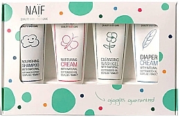 Fragrances, Perfumes, Cosmetics Set - Naif Baby Kit (sh/15ml + cr/15ml + cr/15ml + sh/gel/15ml)