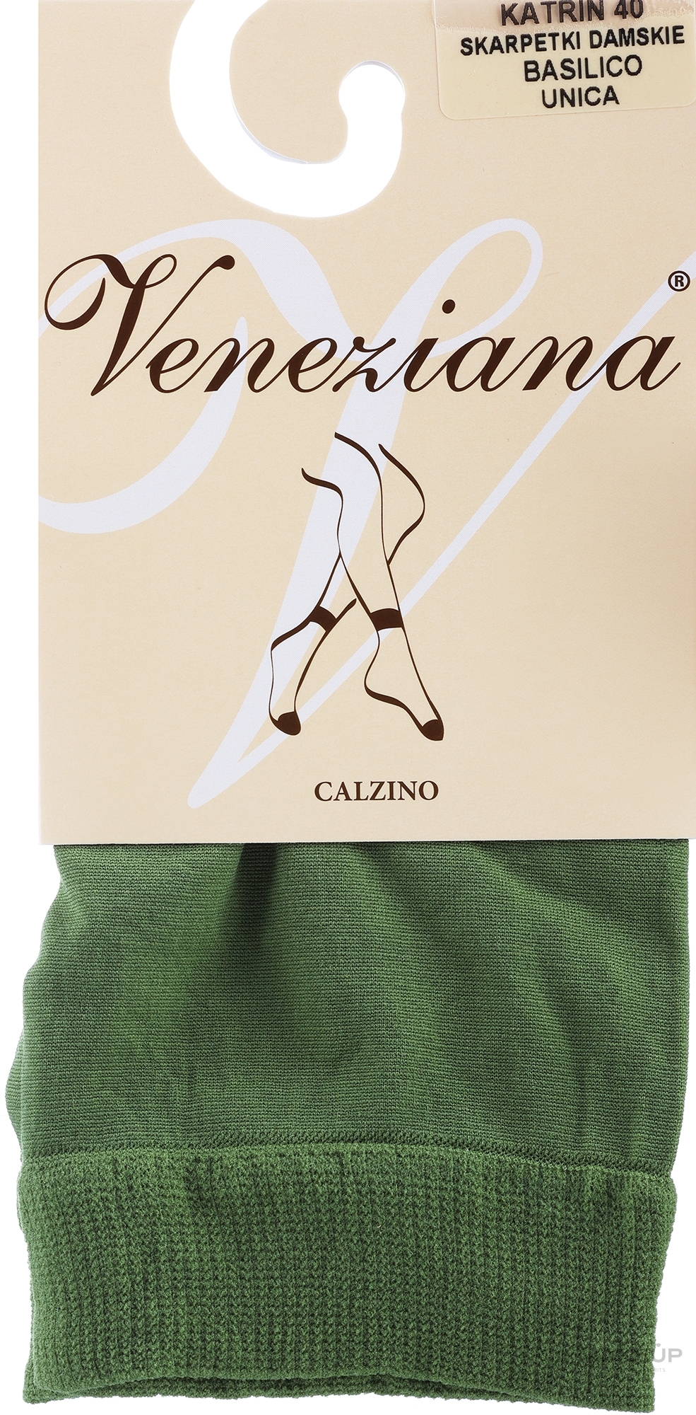 Women Socks 'Katrin', 40 Den, basilico - Veneziana — photo One Size