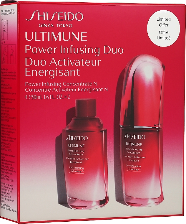 Set - Shiseido Ultimune Power Infusing Concentrate Duo (f/conc/50ml + f/conc/refill/50ml) — photo N1