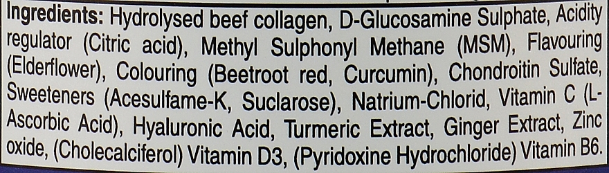 Collagen with D-glucosamine, MSM & Chondroitin, elderberry - PureGold Collagen Marha+ Joint Complex — photo N2