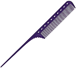 Winding Tail Comb, 216 mm, purple - Y.S.Park Professional 101 Tail Comb Deep Purple — photo N1