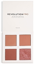 Fragrances, Perfumes, Cosmetics Blush Palette - Revolution Pro 4K Blush Palette Mauve