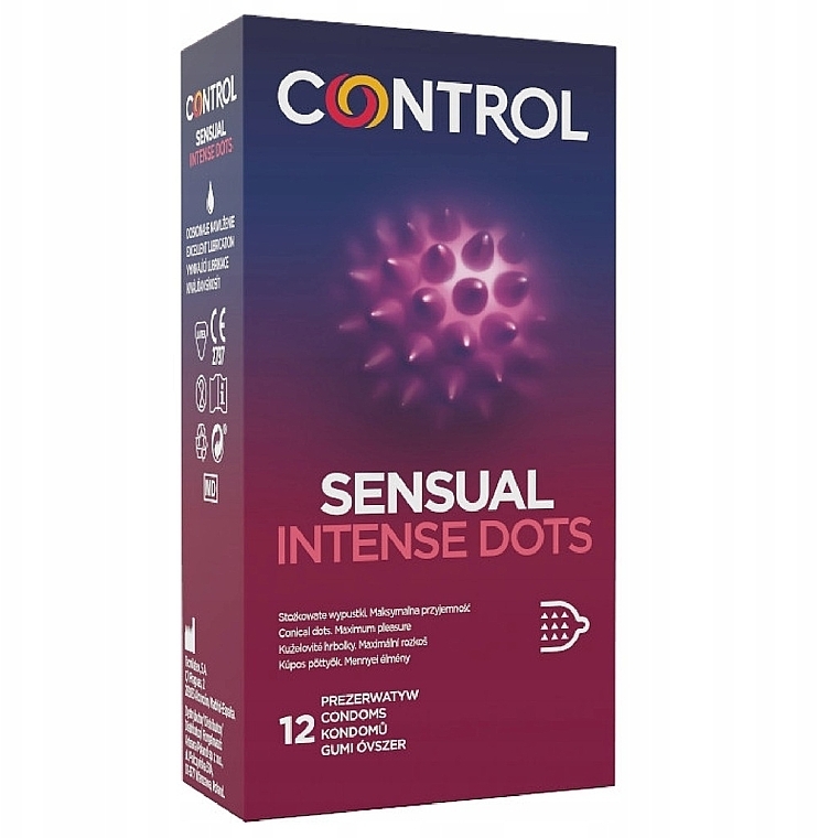Condoms - Control Sensual Intense Dots — photo N1