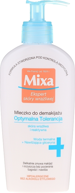 Makeup Remover Milk - Mixa Optimal Tolerance Cleansing Milk — photo N4