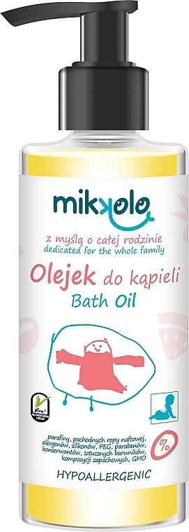 Hypoallergenic Bath Oil - Nova Kosmetyki Mikkolo Bath Oil — photo N1