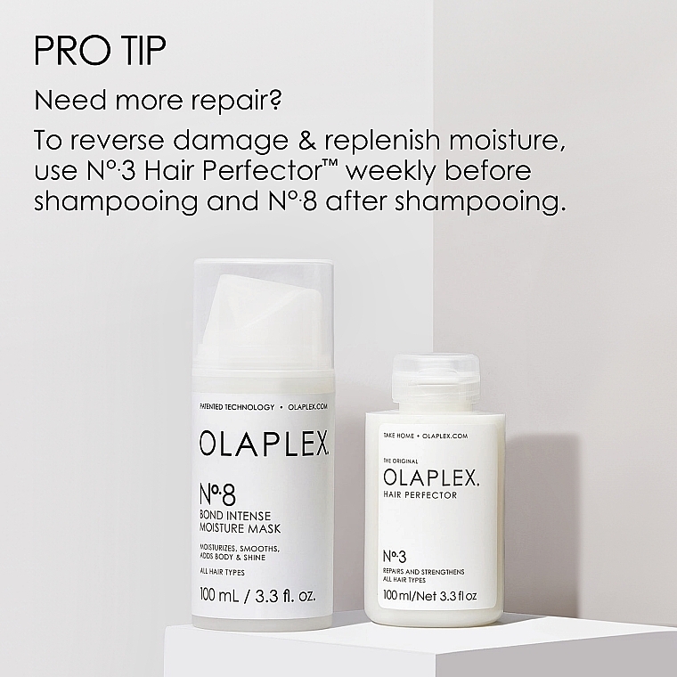 Restoration Of Hair Structure Blond Intense Moisture Mask - Olaplex №8 Blond Intense Moisture Mask — photo N5