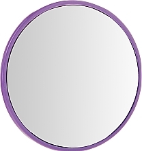Fragrances, Perfumes, Cosmetics Compact Round Mirror 9511, 7 cm, purple - Donegal