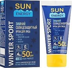 Fragrances, Perfumes, Cosmetics Winter Sunscreen - Sun Energy Sunscreen Face Cream SPF 50+