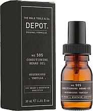 Beard Oil "Mysterious Vanilla" - Depot Beard&Moustache Specifics 505 Beard Oil Mysterious Vanilla — photo N2