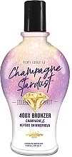 Shimmering Self-Tanning Lotion with Moisturizing & Nourishing Effect - Tan Asz U Double Shot Champagne Stardust 400X Bronzer — photo N1