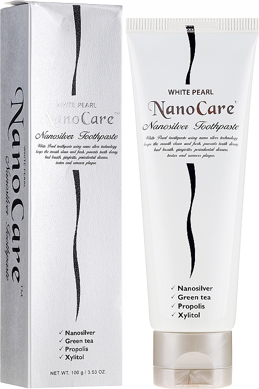 Toothpaste "Nanosilver" - VitalCare White Pearl NanoCare Toothpaste — photo N1