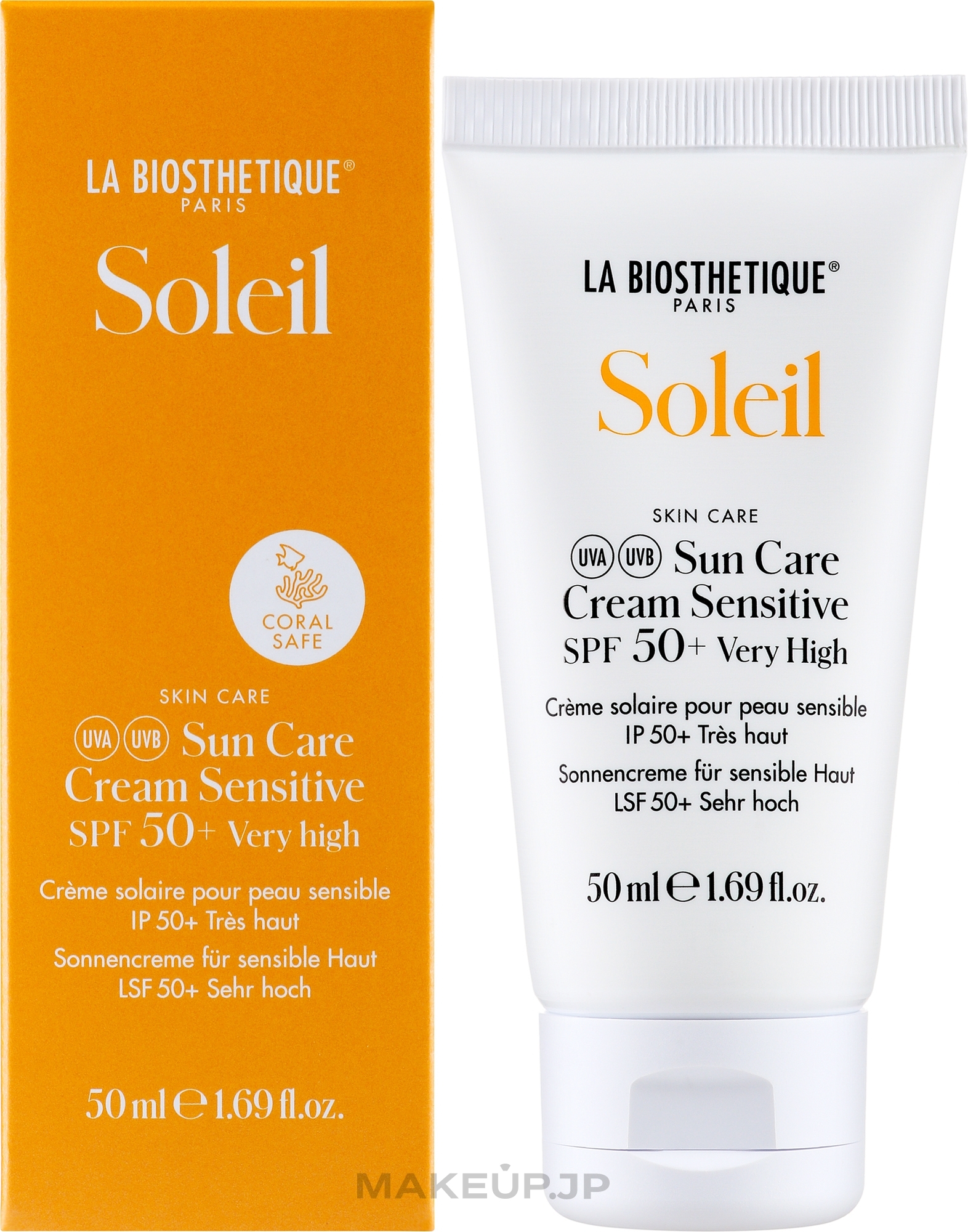 Sun Care Cream for Sensitive Skin - La Biosthetique Soleil Sun Care Cream Sensitive SPF 50+ — photo 50 ml