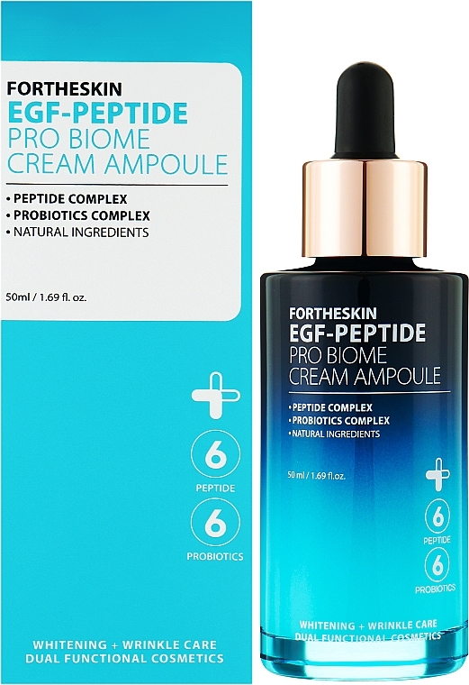 Rejuvenating Peptide Face Cream Serum - Fortheskin EGF-Peptide Pro Biome Cream Ampoule — photo N1