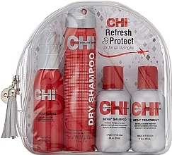 Fragrances, Perfumes, Cosmetics Set - CHI Travel Kit (spray/59ml + dry/shm/74g + shm/59ml + cond/59ml)