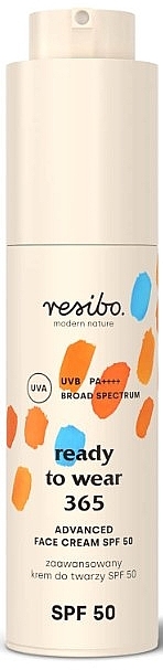 Face Sunscreen - Resibo Ready To Wear 365 Advanced Face Cream SPF 50 — photo N1