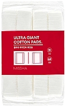 Fragrances, Perfumes, Cosmetics Large Cosmetic Wipes, 400 pcs. - Missha Ultra Giant Cotton Pads