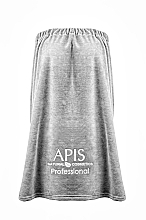 Cosmetic Cape, grey with logo - Apis — photo N1