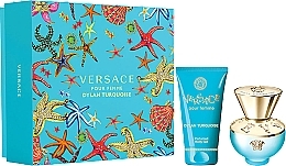 Versace Dylan Turquoise Pour Femme - Set (edt/30ml + b/gel/50ml) — photo N1