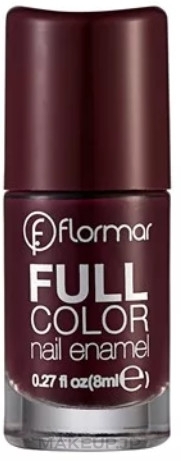 Nail Polish - Flormar Full Color Nail Enamel — photo FC40 - Royal Maroon