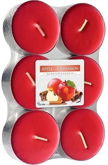 Apple & Cinnamon Fragrance Warmer Set - Bispol Apple Cinnamon Maxi Scented Candles — photo N1