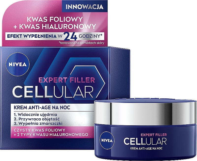 Night Anti-Aging Cream - NIVEA Cellular Anti-Age Skin Rejuvenation Night Cream — photo N2