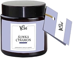 Scented Soy Candle 'Plum & Cinnamon' - VCee Scented Soy Candle — photo N1