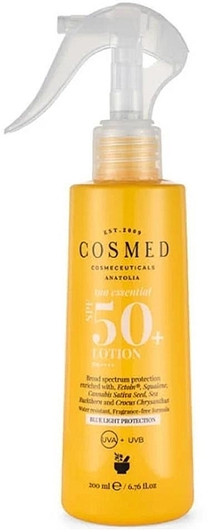 Sunscreen Lotion Spray - Cosmed Sun Essential SPF50 Spray Lotion — photo N1