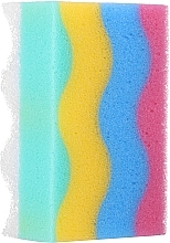 Fragrances, Perfumes, Cosmetics Rectangular Bath Sponge, Rainbow - Cari